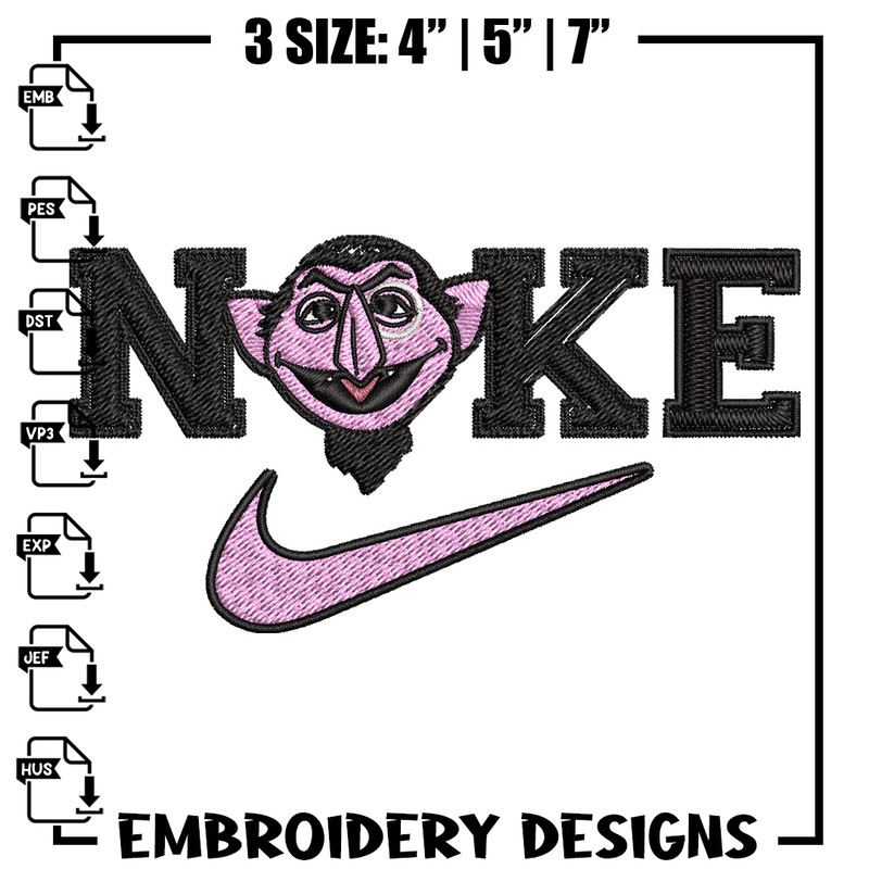 Nike purple cartoon Embroidery Design, Nike Embroidery, Brand Embroidery, Embroidery File, Logo shirt, Digital download.jpg