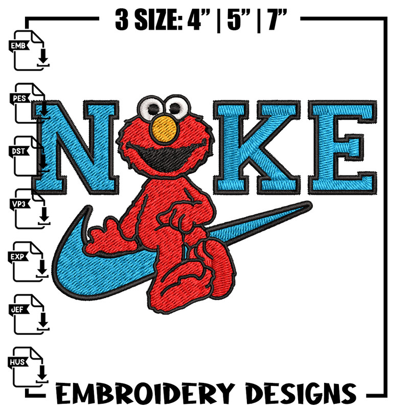 Nike red cartoon Embroidery Design, Nike Embroidery, Brand Embroidery, Embroidery File, Logo shirt, Digital download.jpg