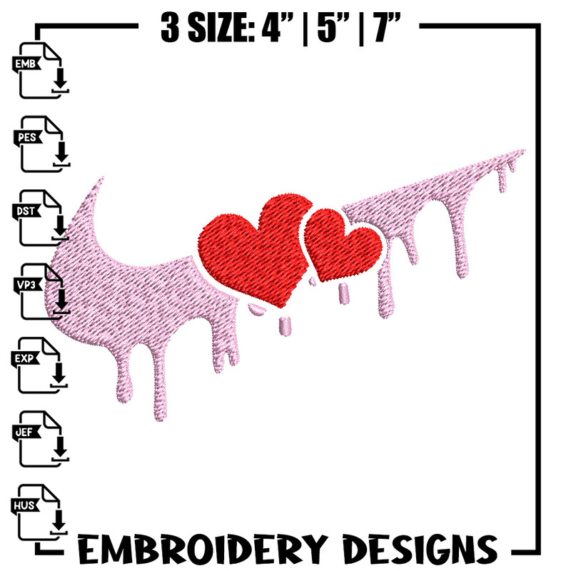 Nike red heart Embroidery Design, Nike Embroidery, Brand Embroidery, Embroidery File, Logo shirt, Digital download.jpg
