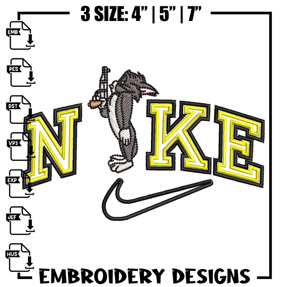 Nike tom gun embroidery design, Tom and jerry embroidery, Nike design,Embroidery file,Embroidery shirt,Digital download.jpg