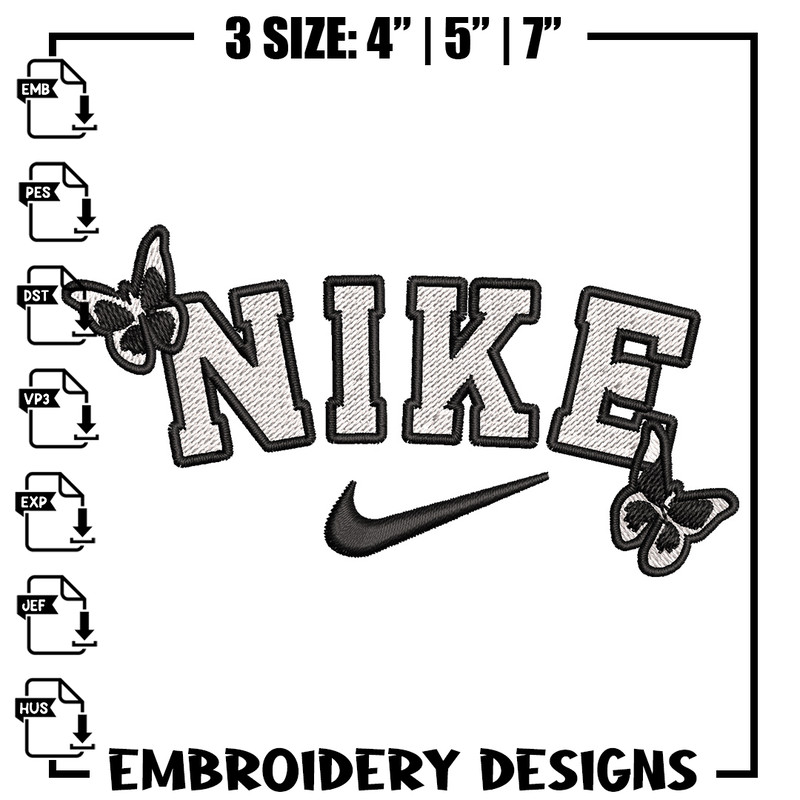 Nike x butterfly embroidery design, Nike embroidery, Nike design,Embroidery shirt, Embroidery file, Digital download.jpg