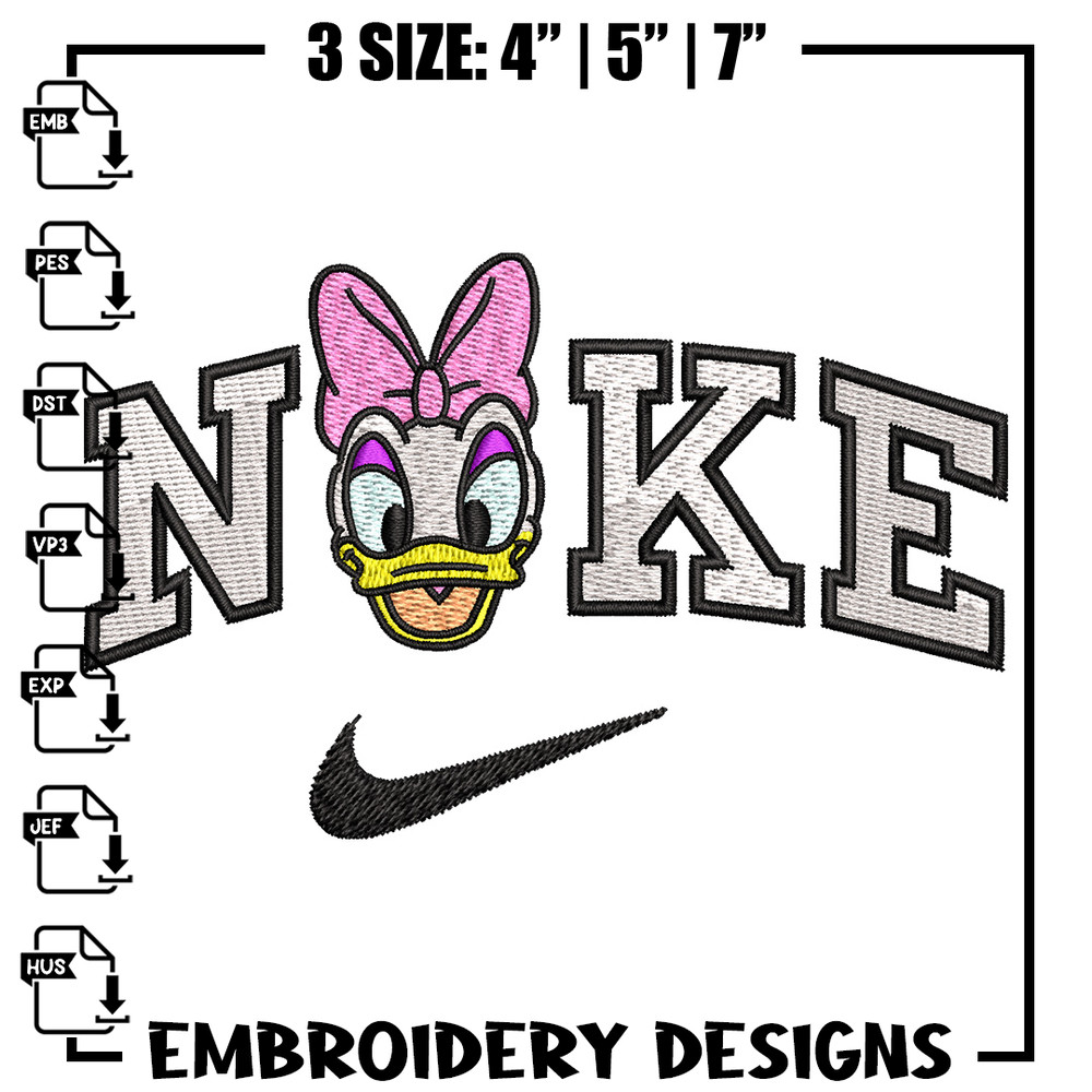 Nike x daisy embroidery design, Daisy embroidery, Nike design, Embroidery shirt, Embroidery file, Digital download.jpg