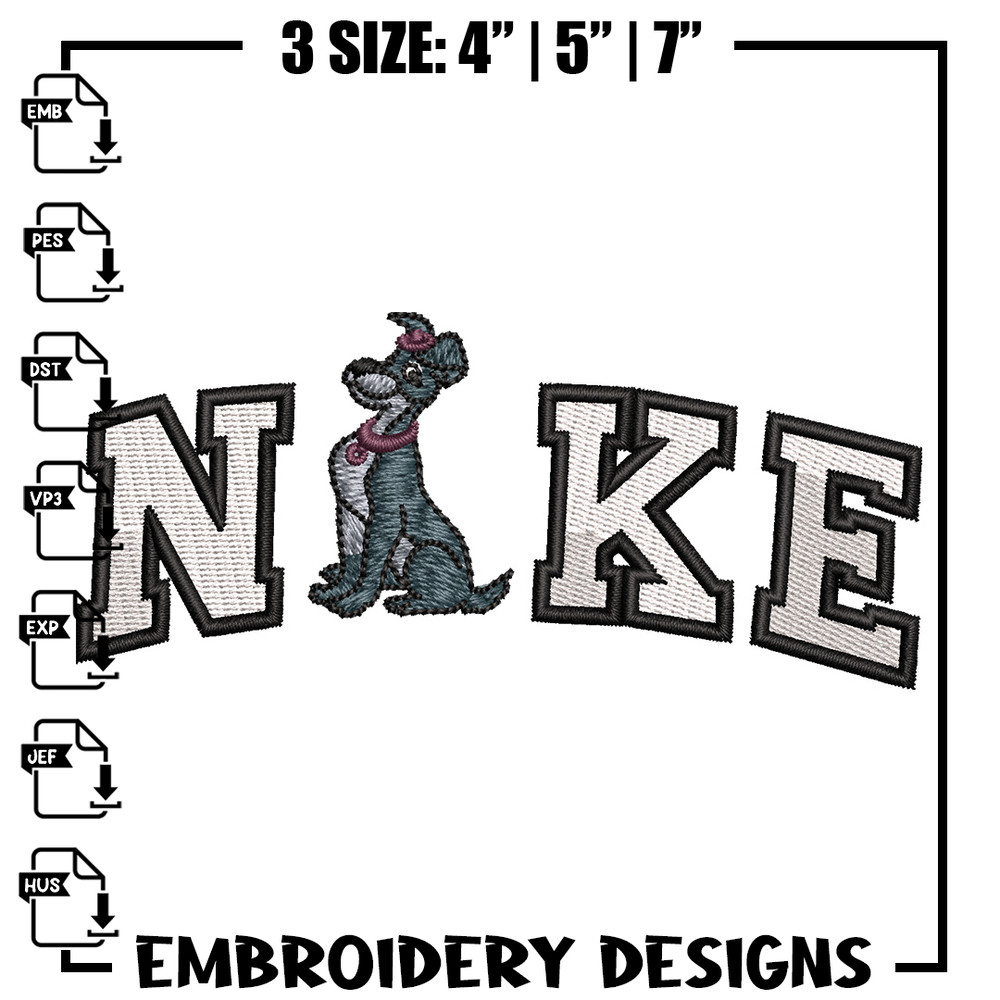 Nike x dog embroidery design, Dog embroidery, Nike design, Embroidery shirt, Embroidery file, Digital download.jpg