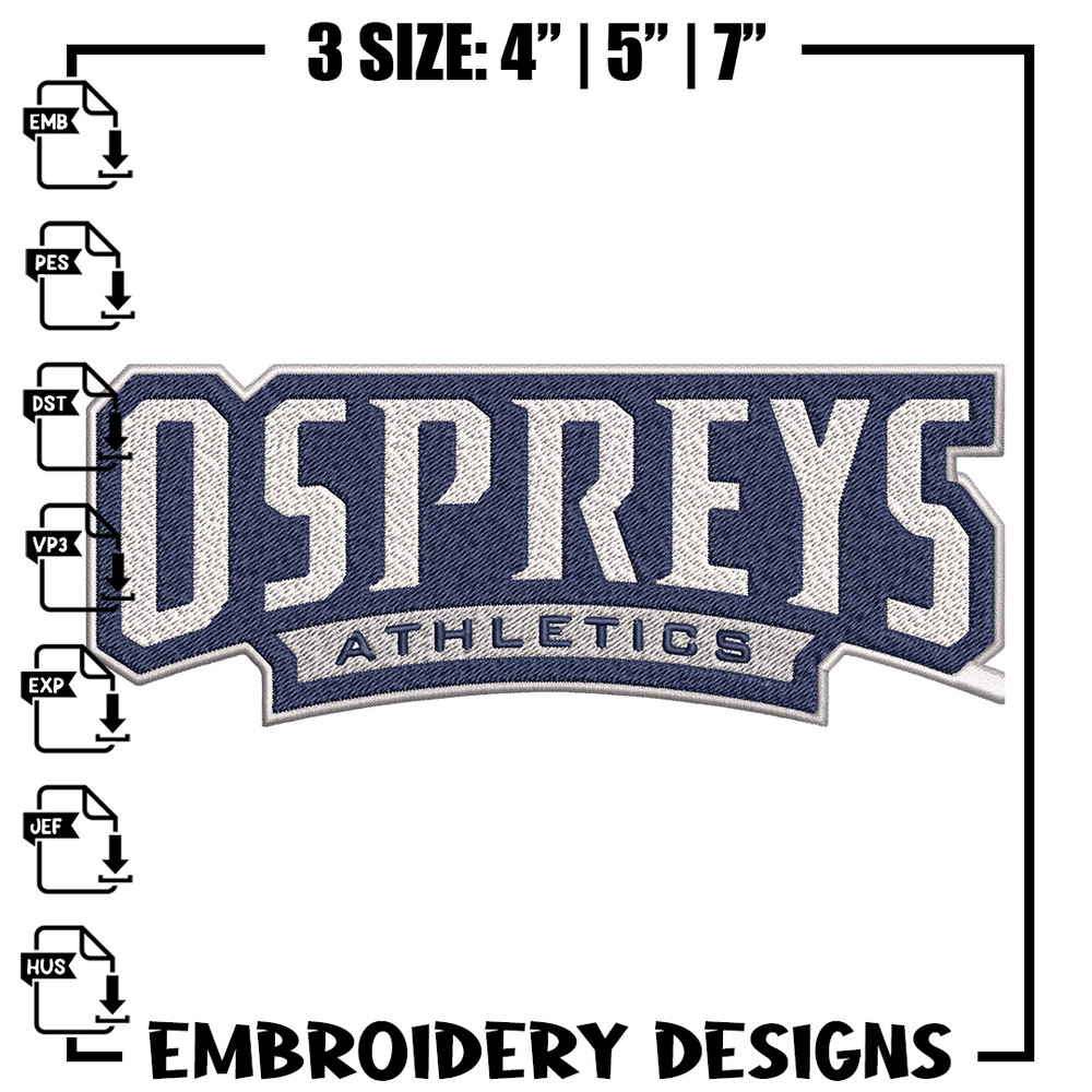 North Florida college embroidery design, College embroidery, Sport embroidery, logo sport embroidery, Embroidery design.jpg