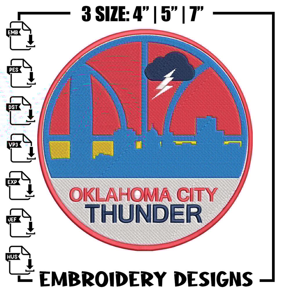 Oklahoma City Thunder logo embroidery design,NBA embroidery,Sport embroidery,Embroidery design, Logo sport embroidery.jpg
