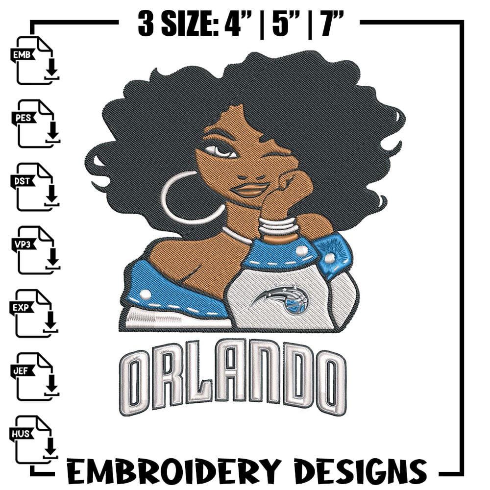 Orlando Magic girl embroidery design, NBA embroidery, Sport embroidery,Embroidery design ,Logo sport embroidery.jpg