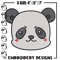 Panda face Embroidery Design, Jujutsu Embroidery, Embroidery File, Anime Embroidery, Anime shirt, Digital download.jpg