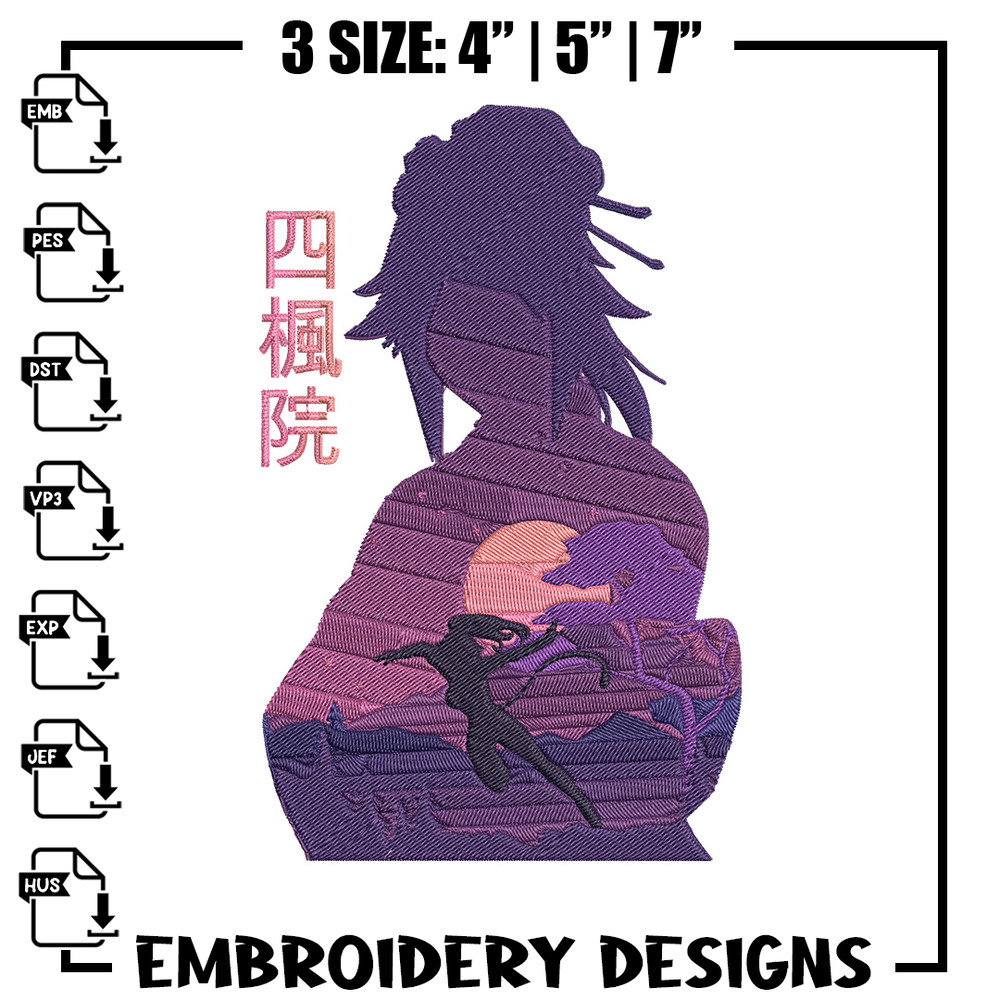 Shihouin Yoruichi Embroidery Design, Bleach Embroidery, Embroidery File, Anime Embroidery, Anime shirt, Digital download.jpg