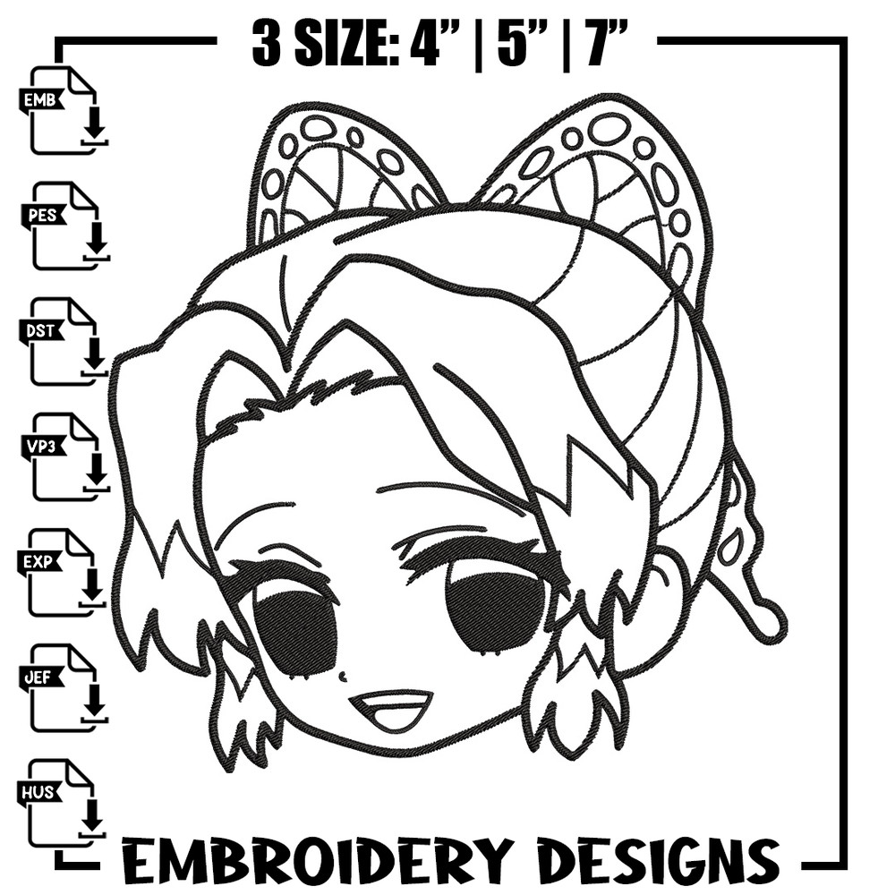 Shinobu chibi Embroidery Design,Demon slayer Embroidery,Embroidery File,Anime Embroidery,Anime shirt, Digital download.jpg