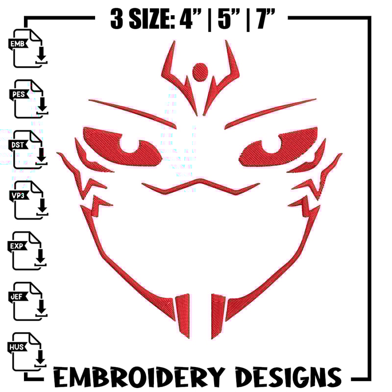 Sukuna face Embroidery Design,Jujutsu Embroidery, Embroidery File, Anime Embroidery, Anime shirt, Digital download..jpg