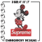 Supreme mickey Embroidery Design, Mickey Embroidery, Embroidery File, Supreme Embroidery, Anime shirt, Digital download.jpg