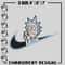 Swoosh x Rick embroidery design, Rick and Morty embroidery, nike design, logo design, cartoon shirt, Digital download.jpg