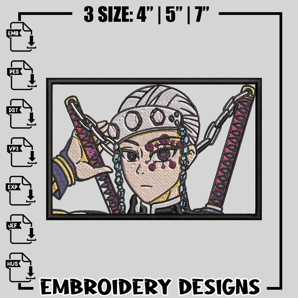 Tengen Uzi embroidery design, Kimetsu no Yaiba embroidery, anime design, logo design, anime shirt, Instant download.jpg