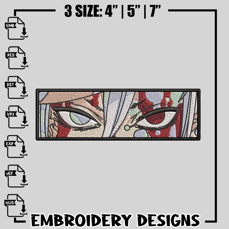Tengen Uzui eyes embroidery design, Kimetsu no Yaiba embroidery, anime design, logo design, Instant download.jpg