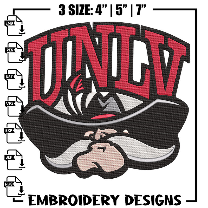 University of Nevada logo embroidery design, NCAA embroidery,Sport embroidery, Logo sport embroidery,Embroidery design..jpg