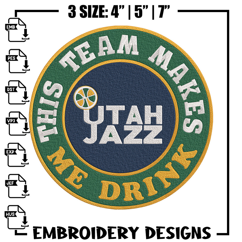 Utah Jazz logo embroidery design, NBA embroidery,Sport embroidery,Embroidery design, Logo sport embroidery..jpg