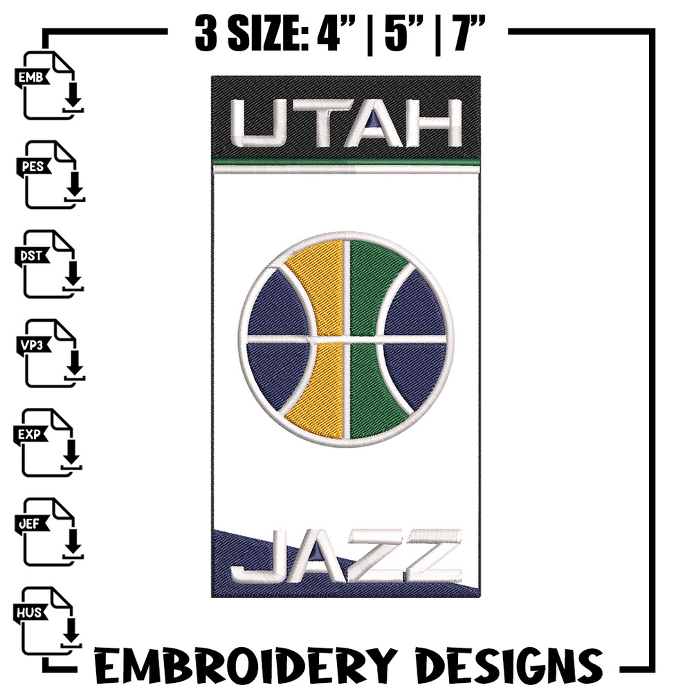 Utah Jazz logo embroidery design,NBA embroidery, Sport embroidery, Embroidery design, Logo sport embroidery.jpg