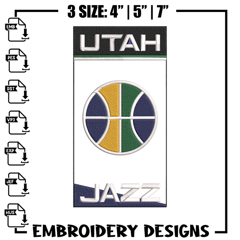Utah Jazz logo embroidery design,NBA embroidery, Sport embroidery, Embroidery design, Logo sport embroidery.jpg