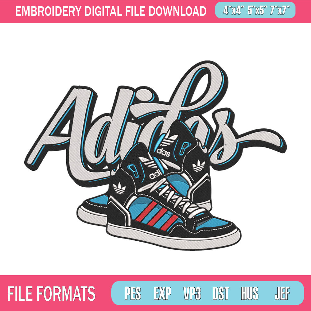 Adidas logo Embroidery Design, Rugrats Embroidery, Embroidery File, Anime Embroidery, Adidas shirt, Digital download.jpg