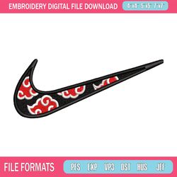 akatsuki nike embroidery design, naruto embroidery, nike design, anime design, anime shirt, digital download 1