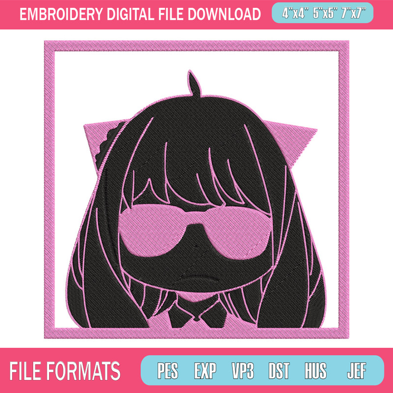 Anya box Embroidery Design, Spy x family Embroidery, Embroidery File, Anime Embroidery, Anime shirt, Digital download.jpg