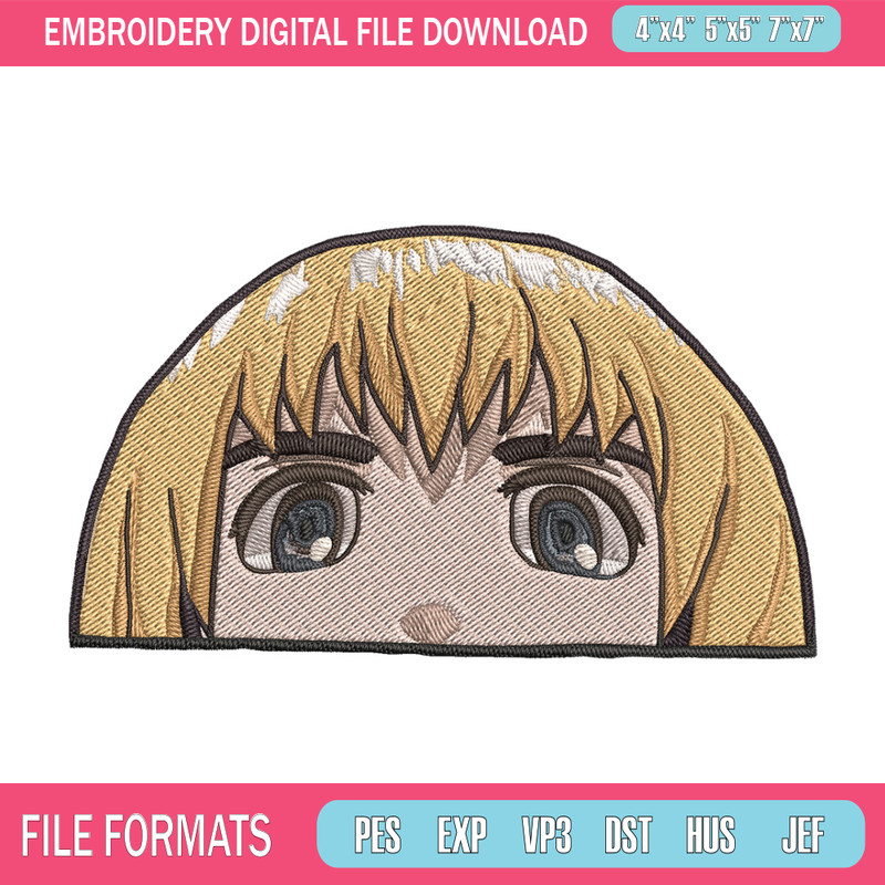 Armin Peeker Embroidery Design, Aot Embroidery, Embroidery File, Anime Embroidery, Anime shirt, Digital download.jpg