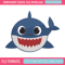 Baby Shark Embroidery Design, Shark Embroidery, cartoon shirt, Embroidery File, Embroidery design, Digital download..jpg