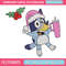 Bluey chrismas embroidery design, Bluey embroidery, Chrismas design, Embroidery file, Embroidery shirt,Digital download.jpg