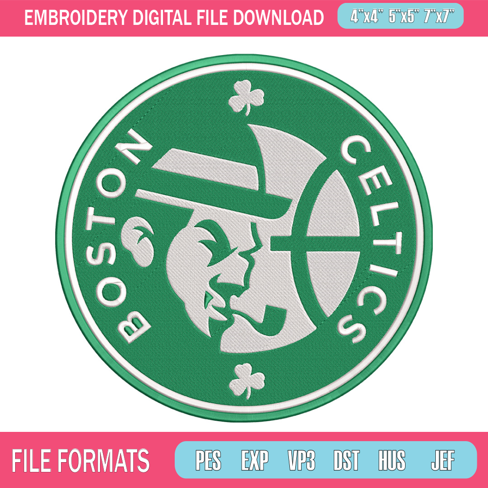 Boston Celtics logo embroidery design, NBA embroidery, Sport embroidery,Logo sport embroidery, Embroidery design.jpg