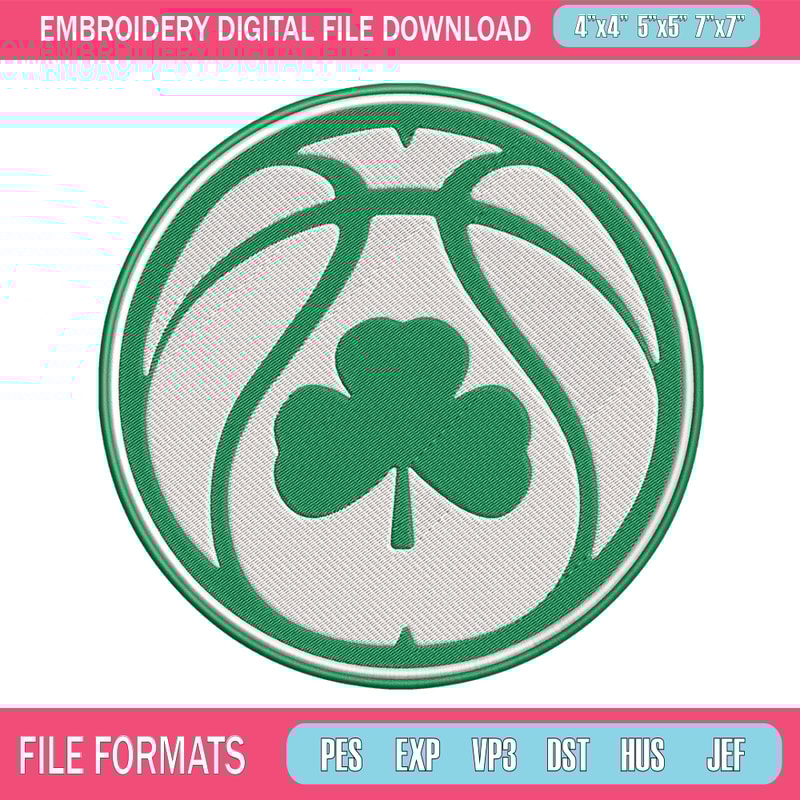 Boston Celtics logo embroidery design, NBA embroidery,Sport embroidery, Logo sport embroidery, Embroidery design.jpg