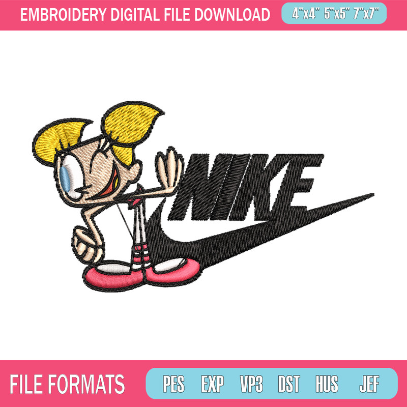 Bubbles cartoon Nike Embroidery design, Bubbles cartoon Embroidery, Nike design, Embroidery file, Instant download..jpg