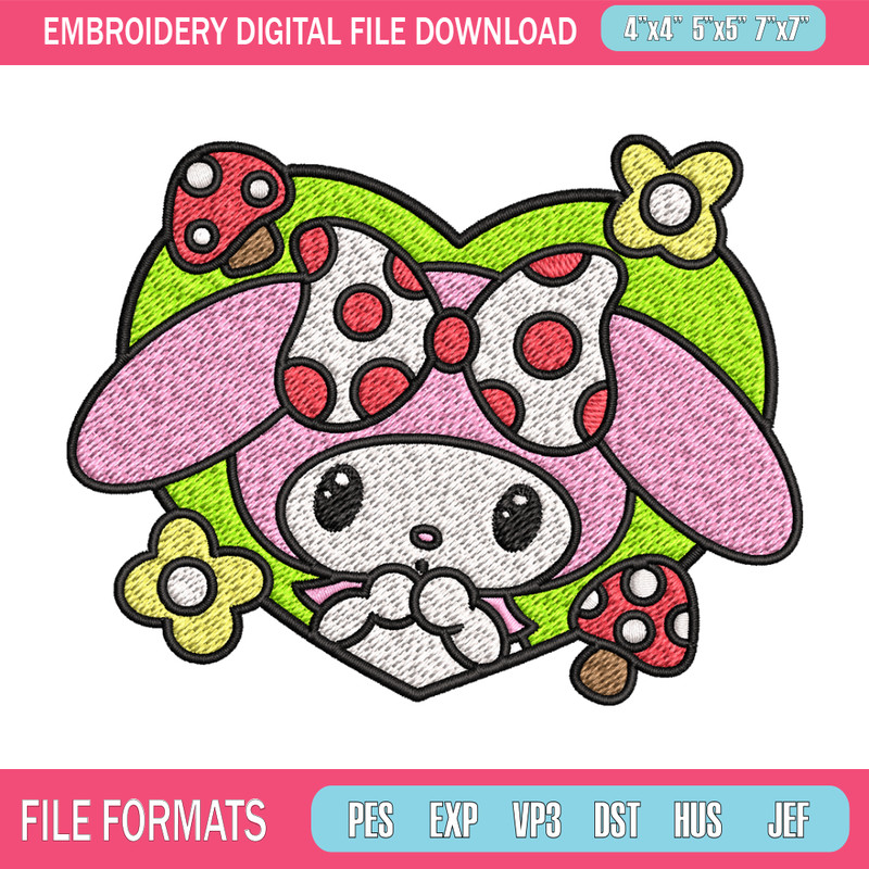 Bunny cute cartoon Embroidery design, Bunny cute Embroidery, cartoon design, Embroidery File, Instant download..jpg