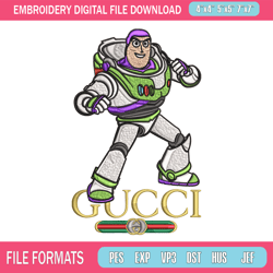 buzz lightyear gucci embroidery design, buzz lightyear embroidery, cartoon design, embroidery file, instant download