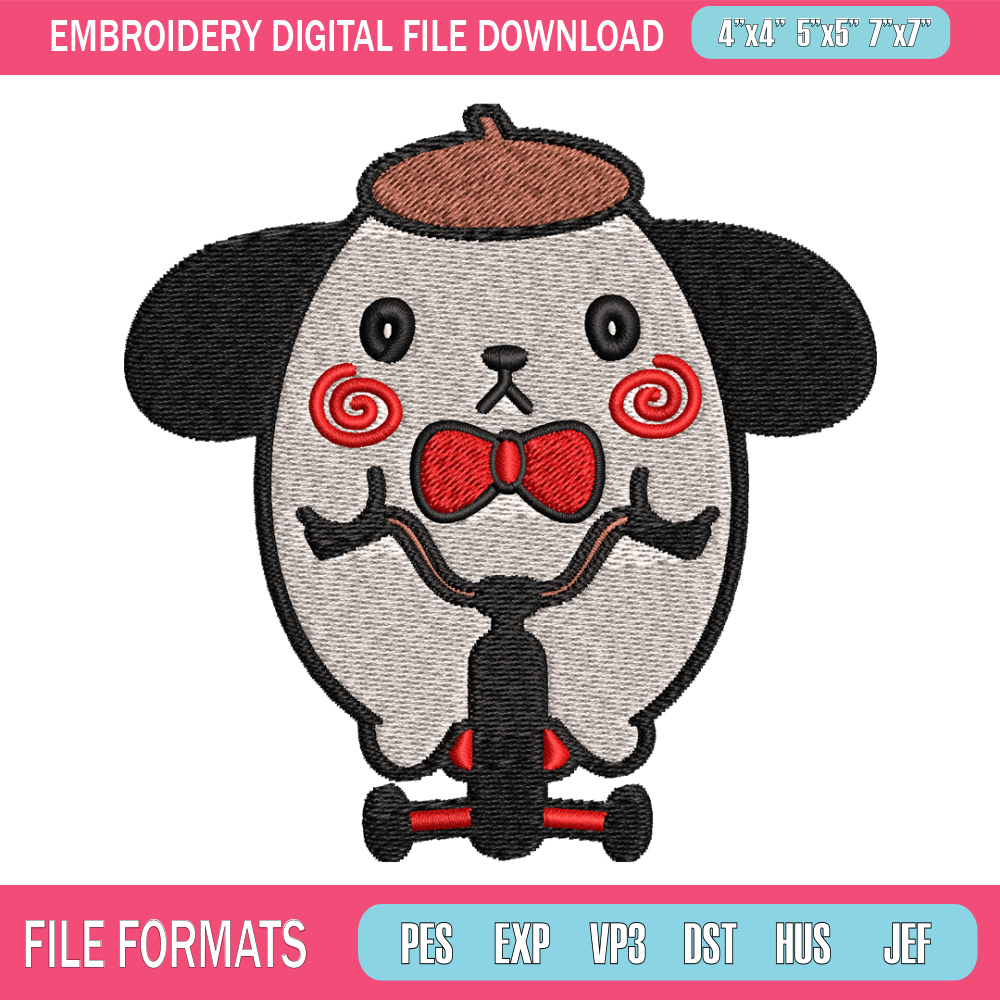 Cartoon cute Embroidery design, Cartoon cute Embroidery, cartoon design, Embroidery File, Instant download..jpg