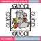 Cartoon Gucci Embroidery design, Cartoon Gucci Embroidery, cartoon design, Embroidery File, Gucci logo, Instant download 1.jpg