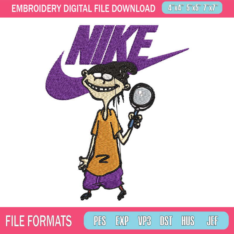 Cartoon Nike Embroidery design, Cartoon Embroidery, Nike design, Embroidery file, logo nike shirt, Instant download 1.jpg