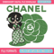 Chanel green girl Embroidery Design, Chanel Embroidery, Brand Embroidery, Embroidery File, Logo shirt, Digital download.jpg