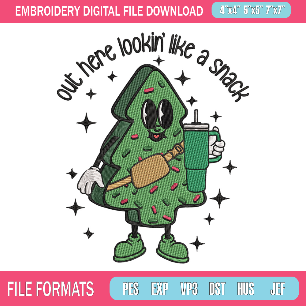 Chrismas trees Embroidery Design, Tree Embroidery, Embroidery File, Chrismas Embroidery, Anime shirt, Digital download..jpg