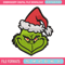 Christmas Grinch Face Embroidery design, Grinch christmas Embroidery, Embroidery File, Grinch design, Instant download. 1.jpg