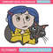 Coraline And Black Cat Embroidery Design, Coraline Embroidery, Embroidery File, Cartoon shirt, Digital download..jpg