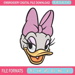 daisy duck embroidery design, disney embroidery, embroidery design, cartoon shirt, embroidery file, digital download