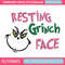 Grinch face Embroidery Design, Grinch Embroidery, Embroidery File, Chrismas Embroidery, Anime shirt, Digital download.jpg