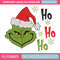 Grinch hohoho embroidery design,Chrismas design, Embroidery shirt, Embroidery file, Grinch embroidery, Digital download.jpg