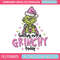 Grinch today embroidery design, Grinch embroidery, Chrismas design,Embroidery shirt, Embroidery file, Digital download.jpg