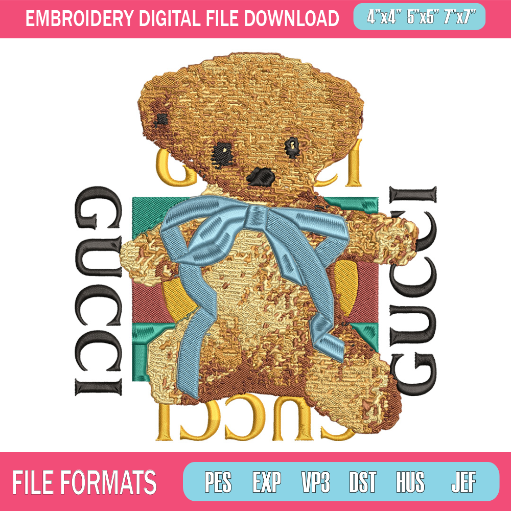 Gucci x bear Embroidery Design, Gucci Embroidery, Embroidery File, Anime Embroidery, Anime shirt, Digital download.jpg