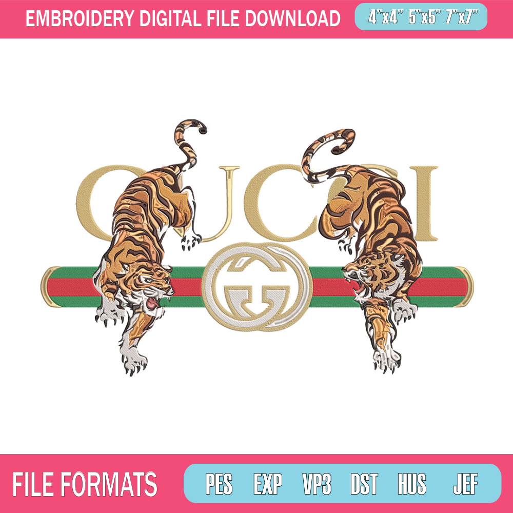 Gucci x Tiger Embroidery Design, Gucci Embroidery, Embroidery File, Anime Embroidery, Anime shirt, Digital download.jpg