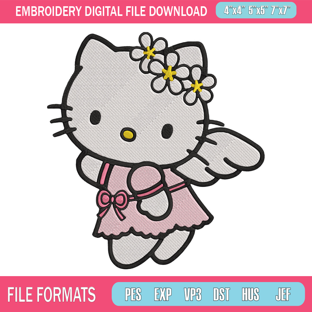 Hello Kitty angel Embroidery Design, Hello kitty Embroidery, Embroidery File, Anime Embroidery, Digital download.jpg