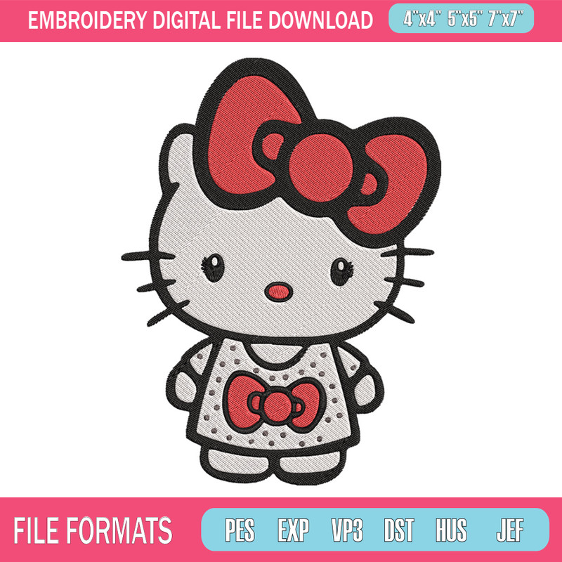 Hello kitty cute Embroidery Design,Hello kitty Embroidery,Embroidery File,Anime Embroidery,Anime shirt, Digital download.jpg