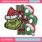 Ho Ho Ho The Grinch Embroidery design, Grinch christmas Embroidery, logo design, Embroidery File, Instant download. 1.jpg