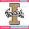 Idaho Vandal logo embroidery design, NCAA embroidery,Sport embroidery,Logo sport embroidery,Embroidery design.jpg
